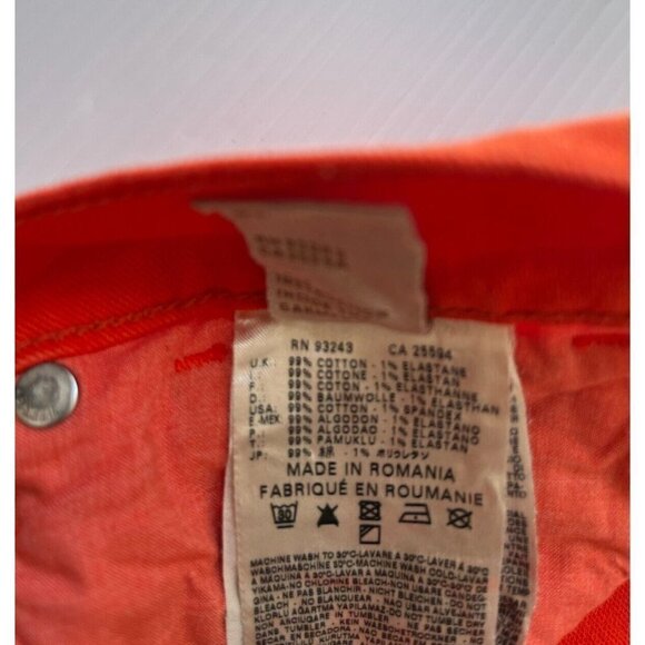 Diesel Women Denim Orange Getlegg Slim Skinny 0019Z Jeans Size W26 - Picture 4 of 8